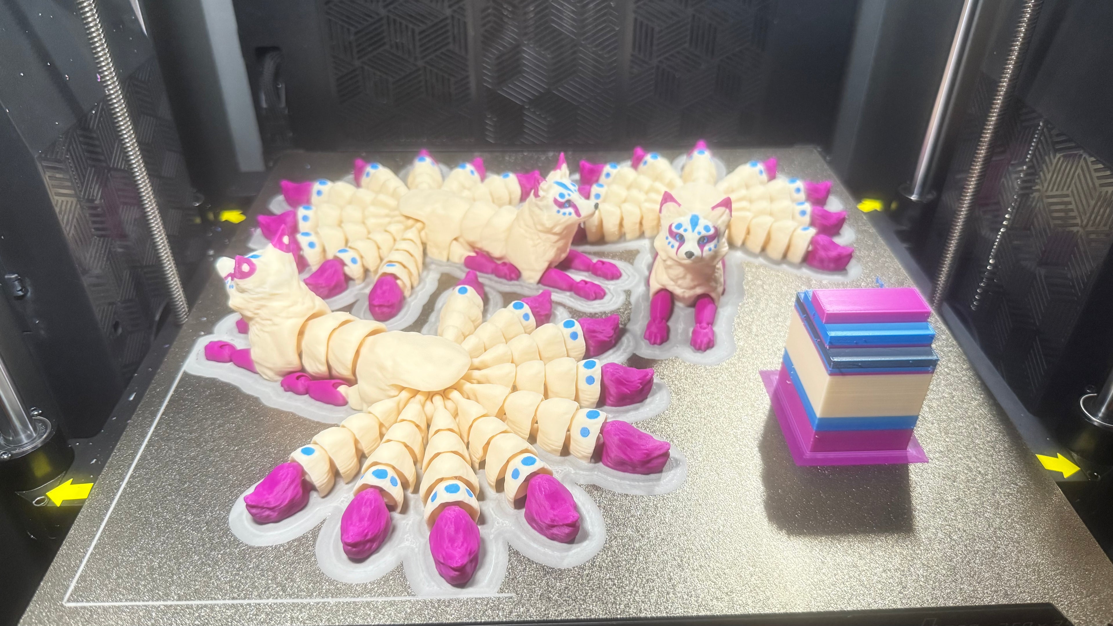 nine tailed kitsune colored. By Kekreations 3d