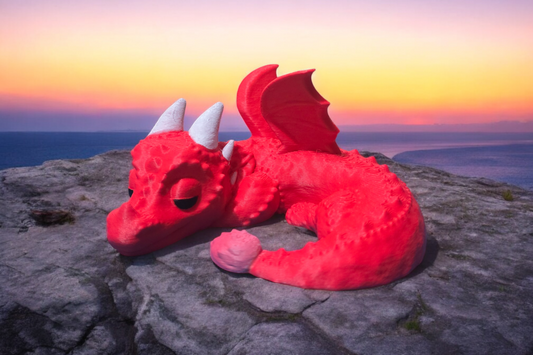 Desk Sleeping Dragon V1 (Design by 3DJPDESIGNS)